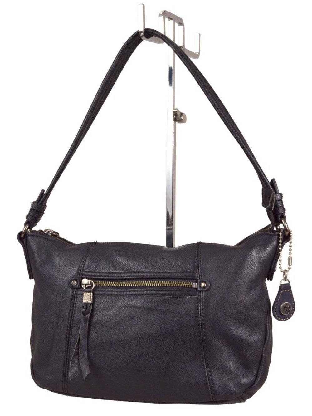 The Sak Sequoia Pebbled Leather Small Hobo Black
